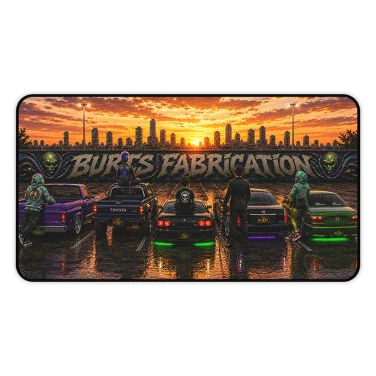 Custom Car Crew Desk Matt